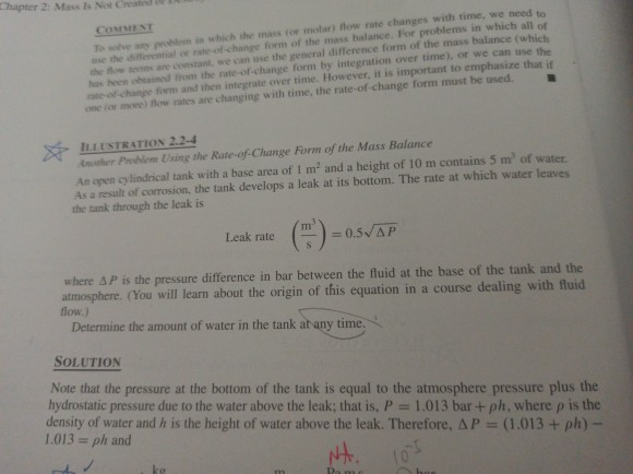 Solved Chapter 2: Mass Is Not Create COMMENT To problem in | Chegg.com