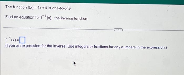 x 4 type of function