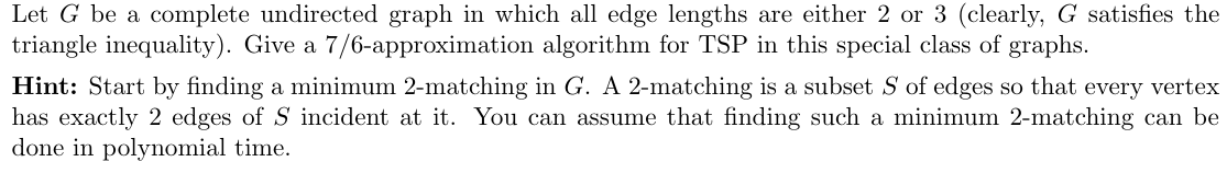 Solved Let G be a complete undirected graph in which all | Chegg.com