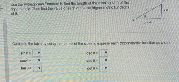 Solved Use the Pythagorean Theorem to find the length of the | Chegg.com