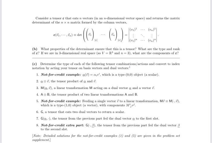 Solved Problem 7.1 - Introduction to Tensors Relevant | Chegg.com