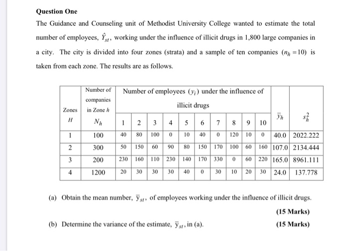 Solved Question One The Guidance And Counseling Unit Of M Chegg Com