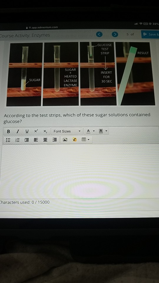 Solved: According To The Test Strips, Which Of These Sugar... | Chegg.com