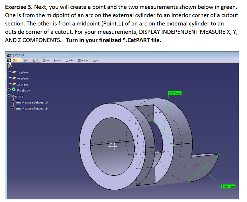 Solved How do I replicate this measurement in CATIA? I have | Chegg.com