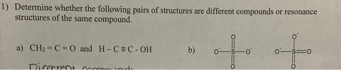 Solved 1) Determine whether the following pairs of | Chegg.com