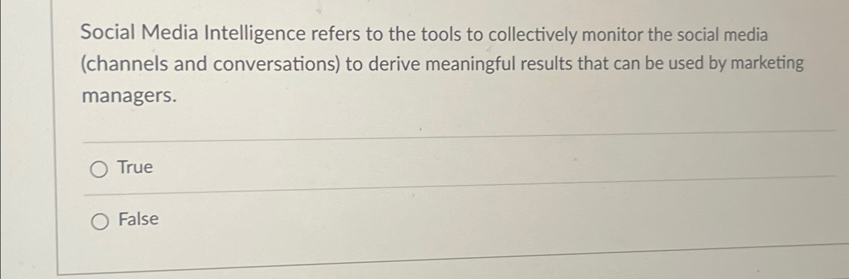 Solved Social Media Intelligence refers to the tools to | Chegg.com