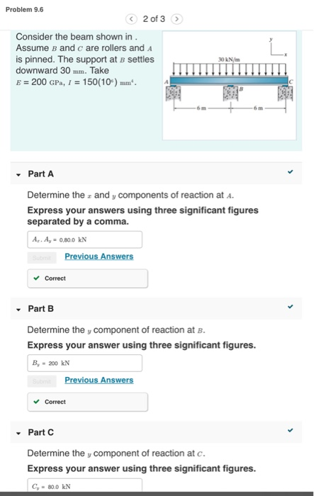 Solved Problem 9.6 2 Of 3 Consider The Beam Shown In Assume | Chegg.com