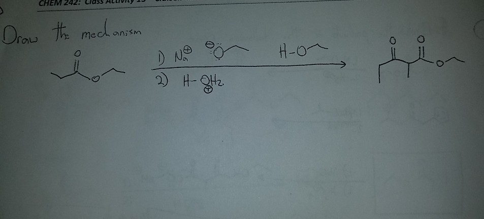 Solved CHEM 242: Draw the mechanism H-on 2) H OH | Chegg.com