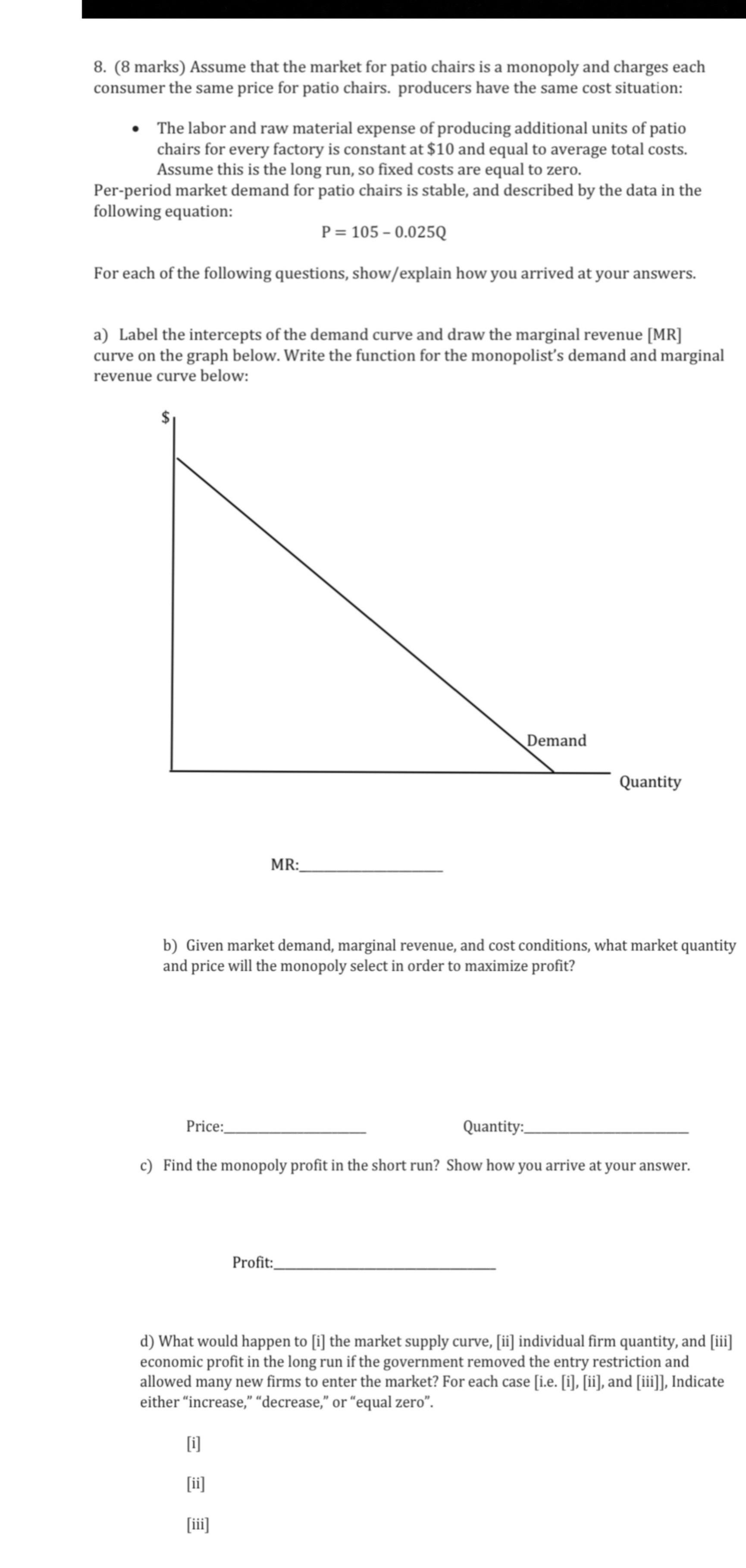 Solved I need help with part a,c and d Thanks | Chegg.com