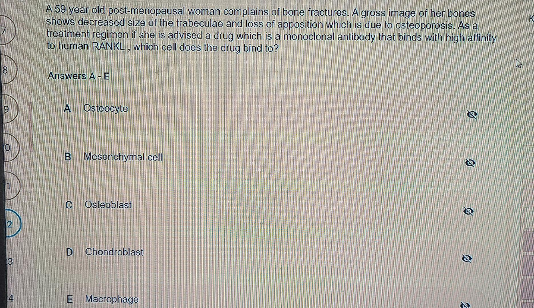 Solved K A 59 year old post-menopausal woman complains of | Chegg.com
