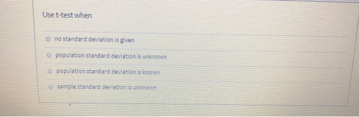 t test standard deviation unknown