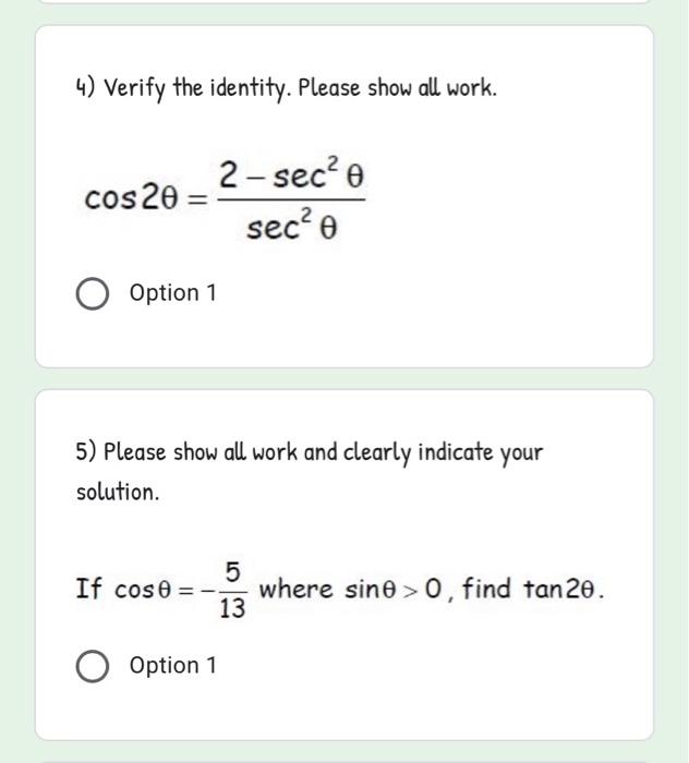 Solved A docs.google.com 1) Please show all work and clearly | Chegg.com