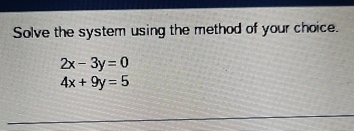 Solved Solve the system using the method of your | Chegg.com