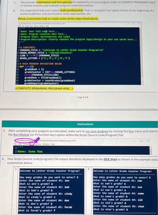 Solved 3. You will develop a Letter Grade Counter Program | Chegg.com