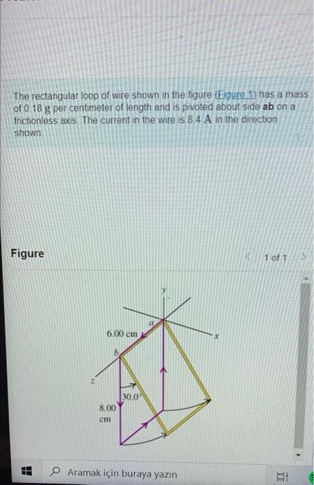 Solved The rectangular loop of wire shown in the figure | Chegg.com
