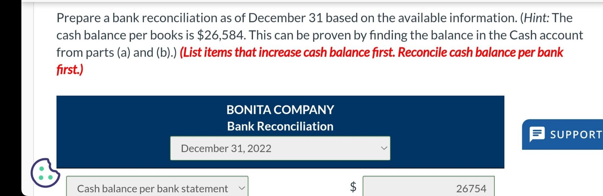 Solved The statement from Jackson County Bank on December 31