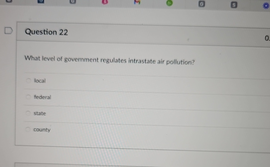 Solved Question 220 .What level of government regulates