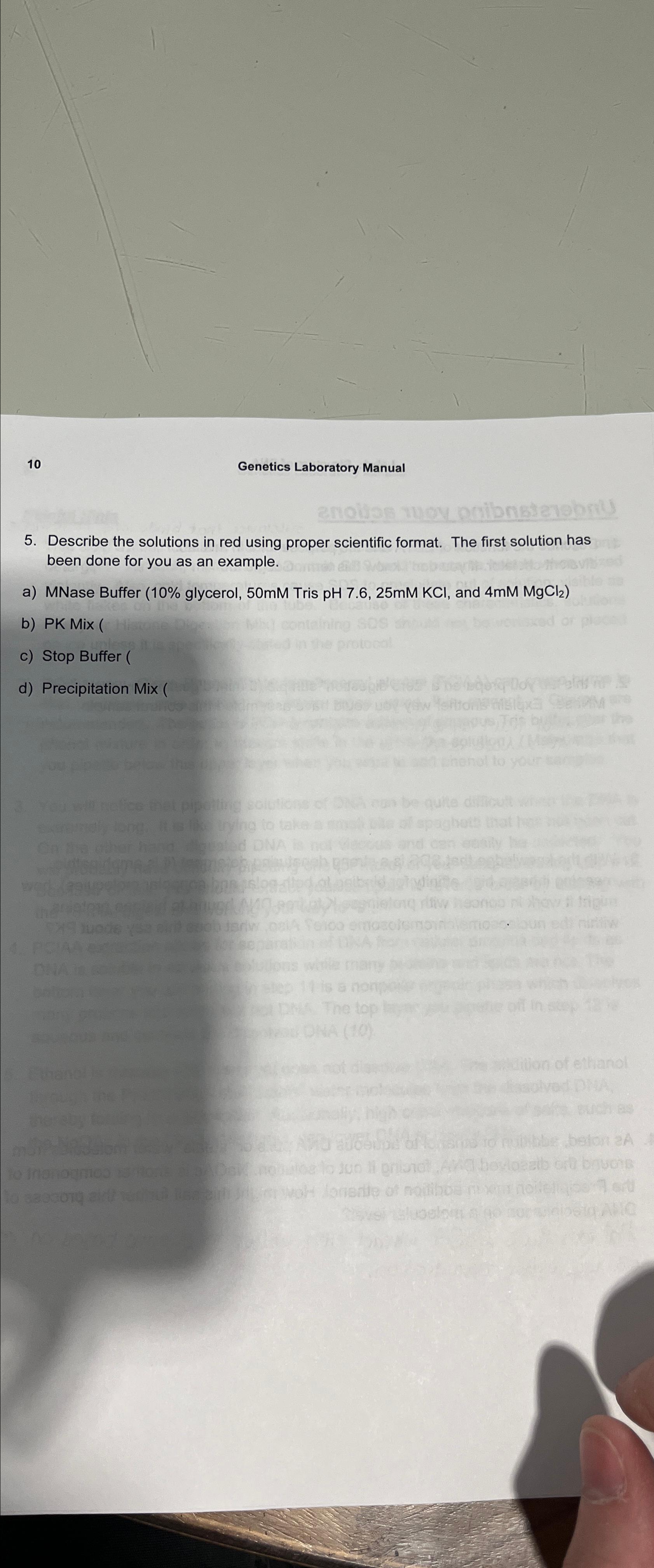 Solved Laboratory Manual5. ﻿Describe the