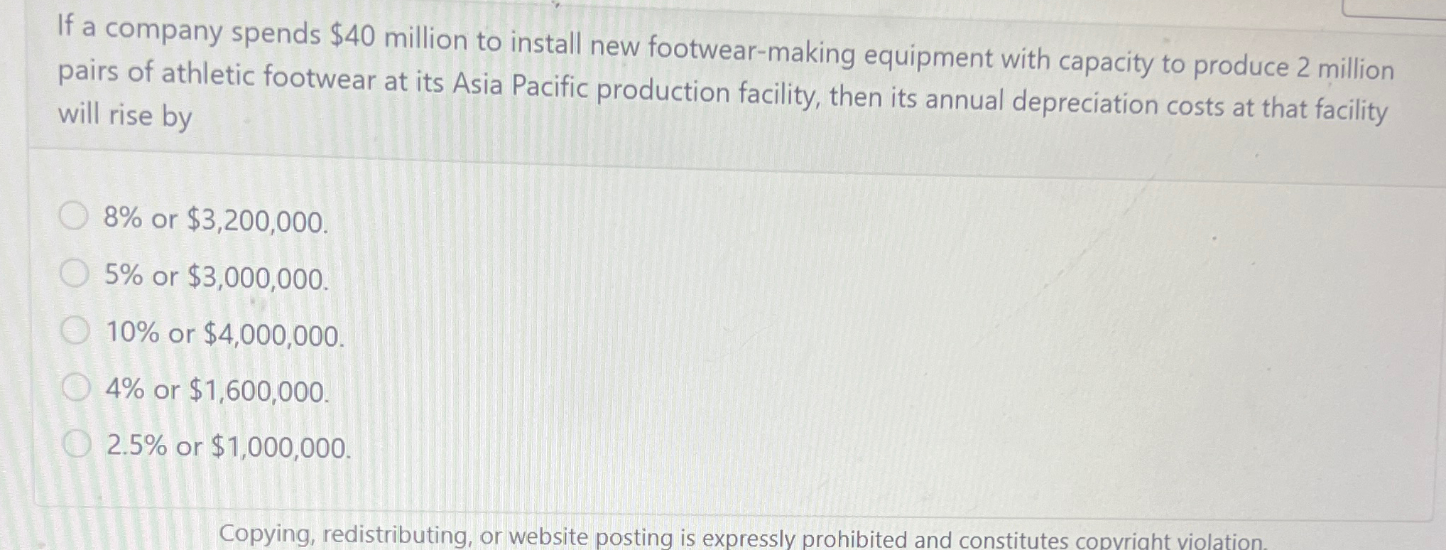 Solved If a company spends $40 ﻿million to install new | Chegg.com
