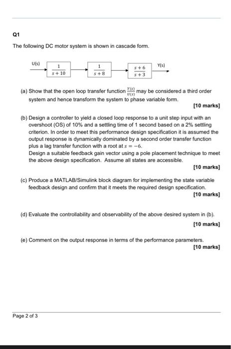 Solved Q2 A closed loop sampled data unity feedback system | Chegg.com