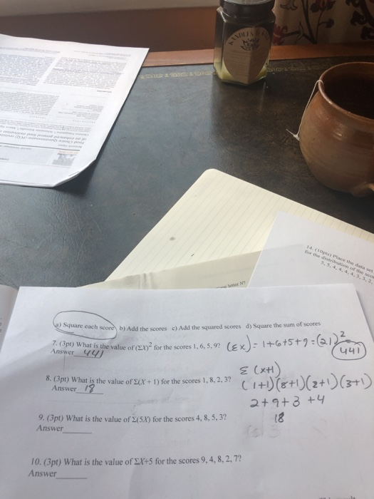 Solved i was hoping someone could check 7 and 8, and then | Chegg.com