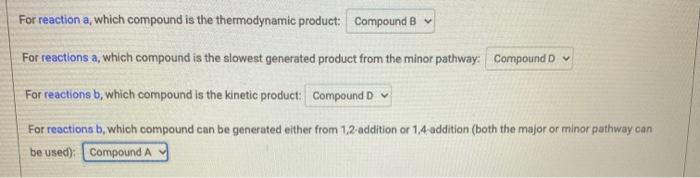 Solved Consider the reaction a and b, answer the following | Chegg.com