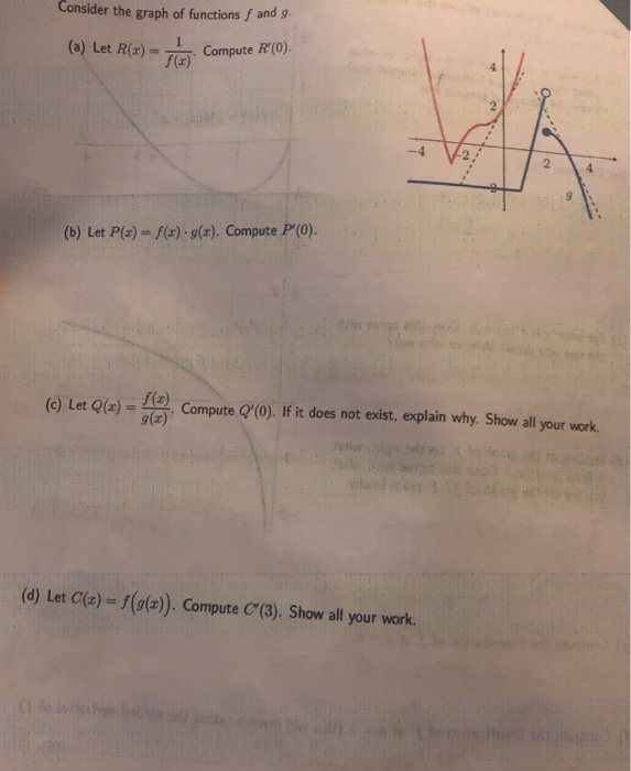 Consider The Graph Of Functions F And G A Let R I Chegg Com