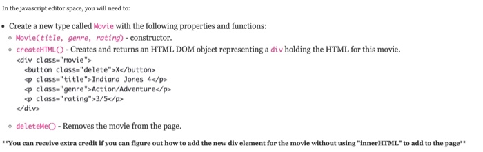 Solved In the javascript editor space, you will need to: • | Chegg.com
