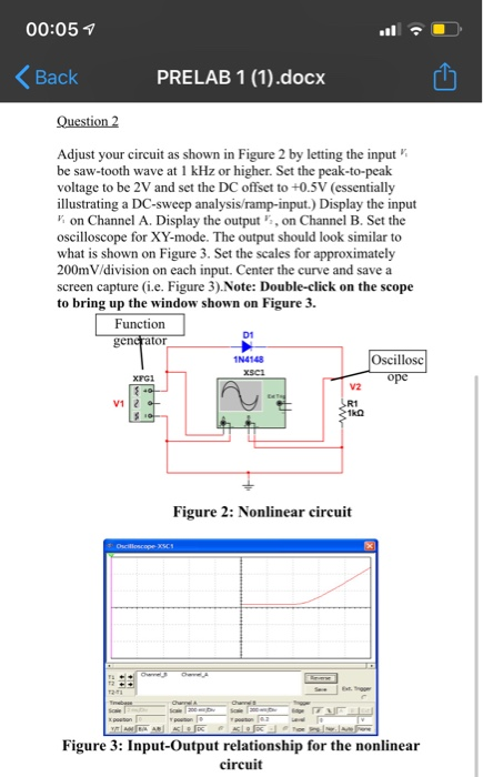 PRELAB 1 Instructions: • Simulate The Circuits Below | Chegg.com