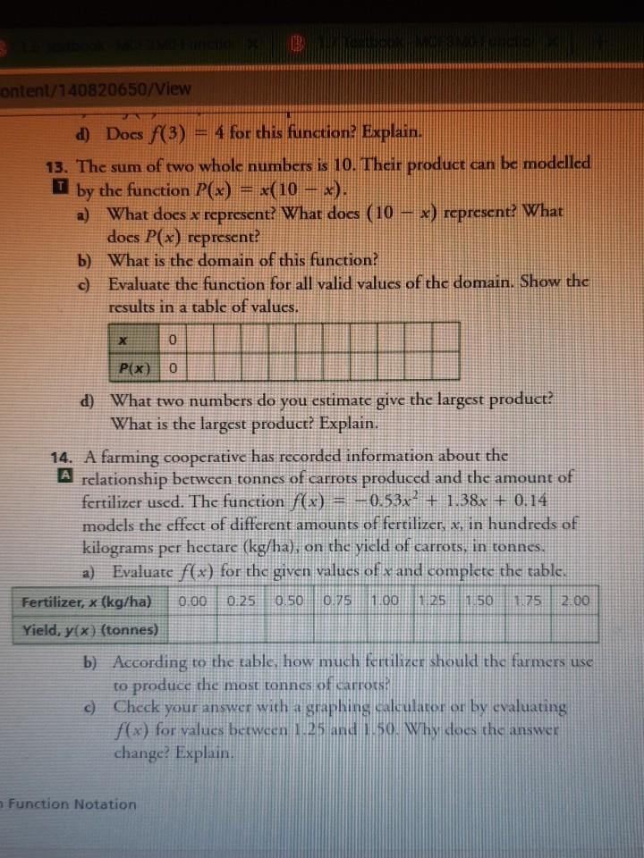 1 Explain The Meaning Of F 3 2 Evaluate F 3 For Chegg Com