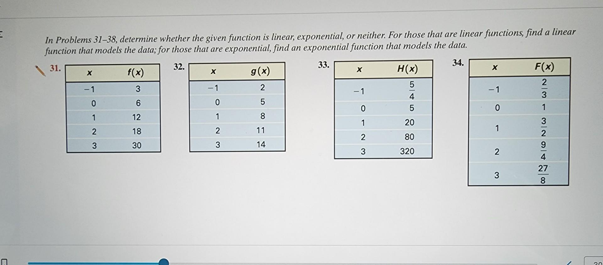 Solved In Problems 31-38, determine whether the given | Chegg.com