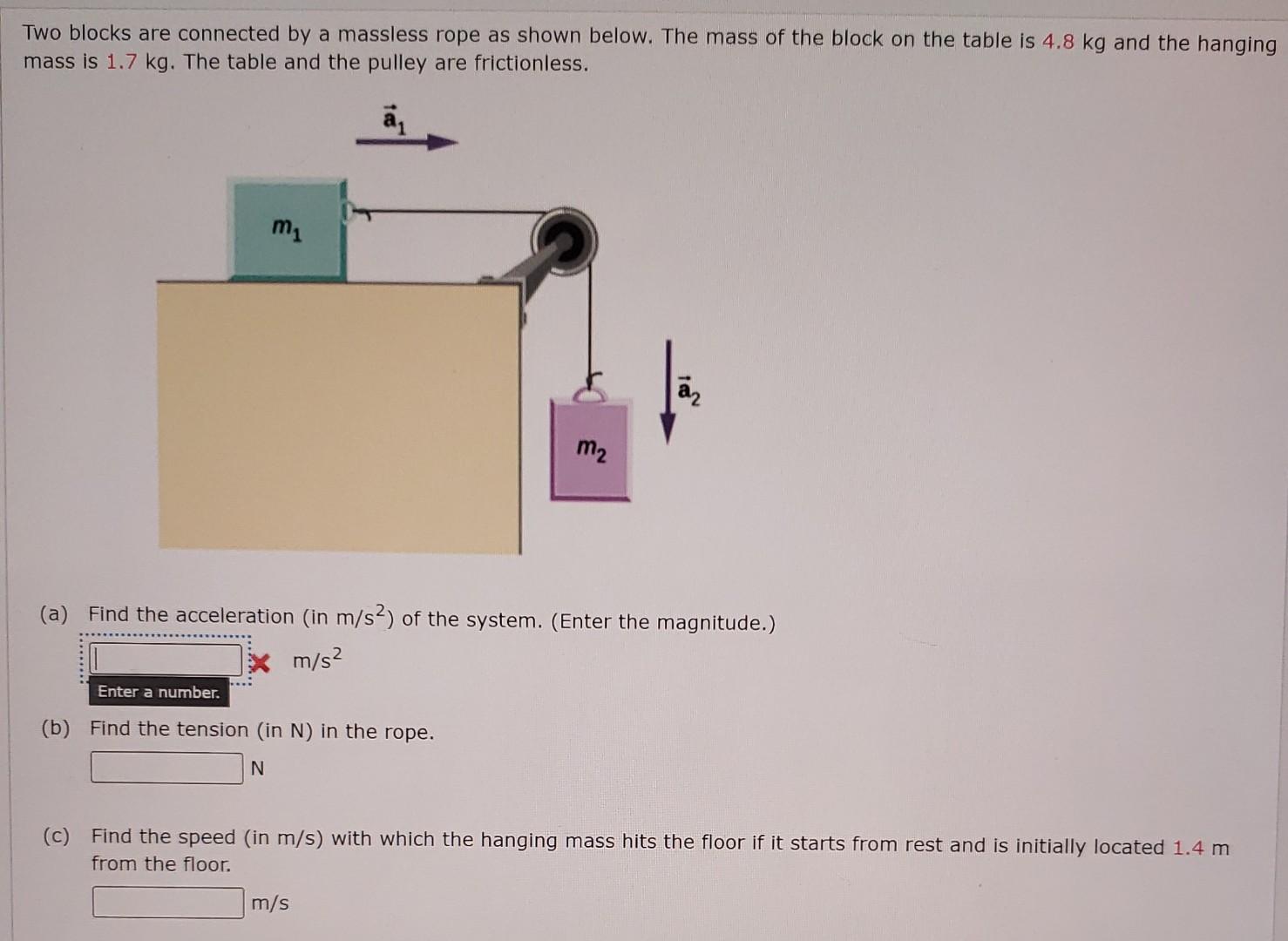 Solved Two Blocks Are Connected By A Massless Rope As Shown Chegg Com