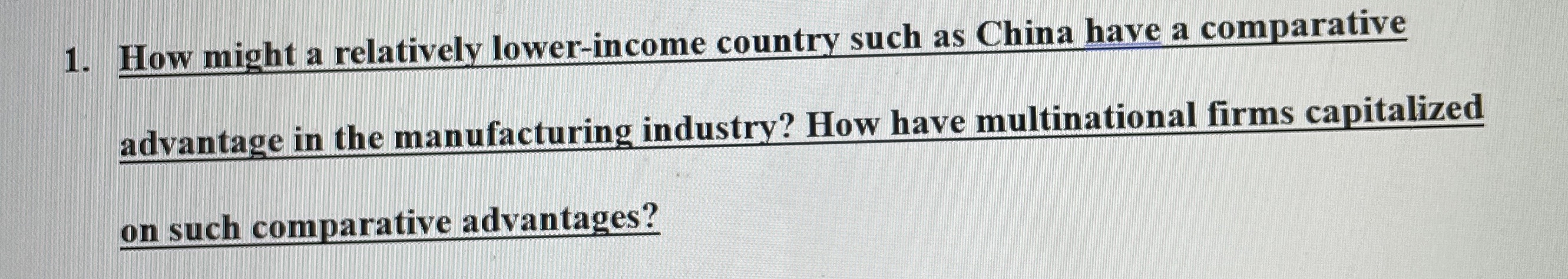 Solved How might a relatively lower-income country such as | Chegg.com
