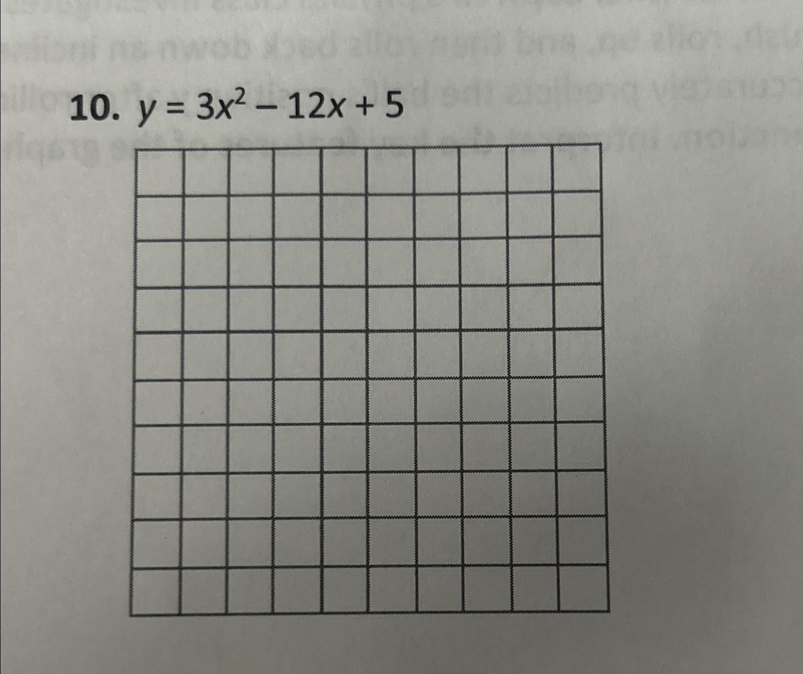 Solved Graph Each Functiony3x2 12x5 