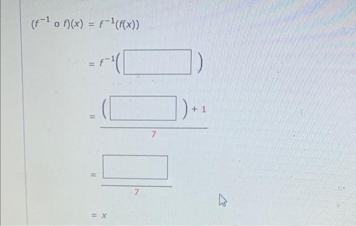 Solved The equation defines a one-to-one function f. f(x) = | Chegg.com