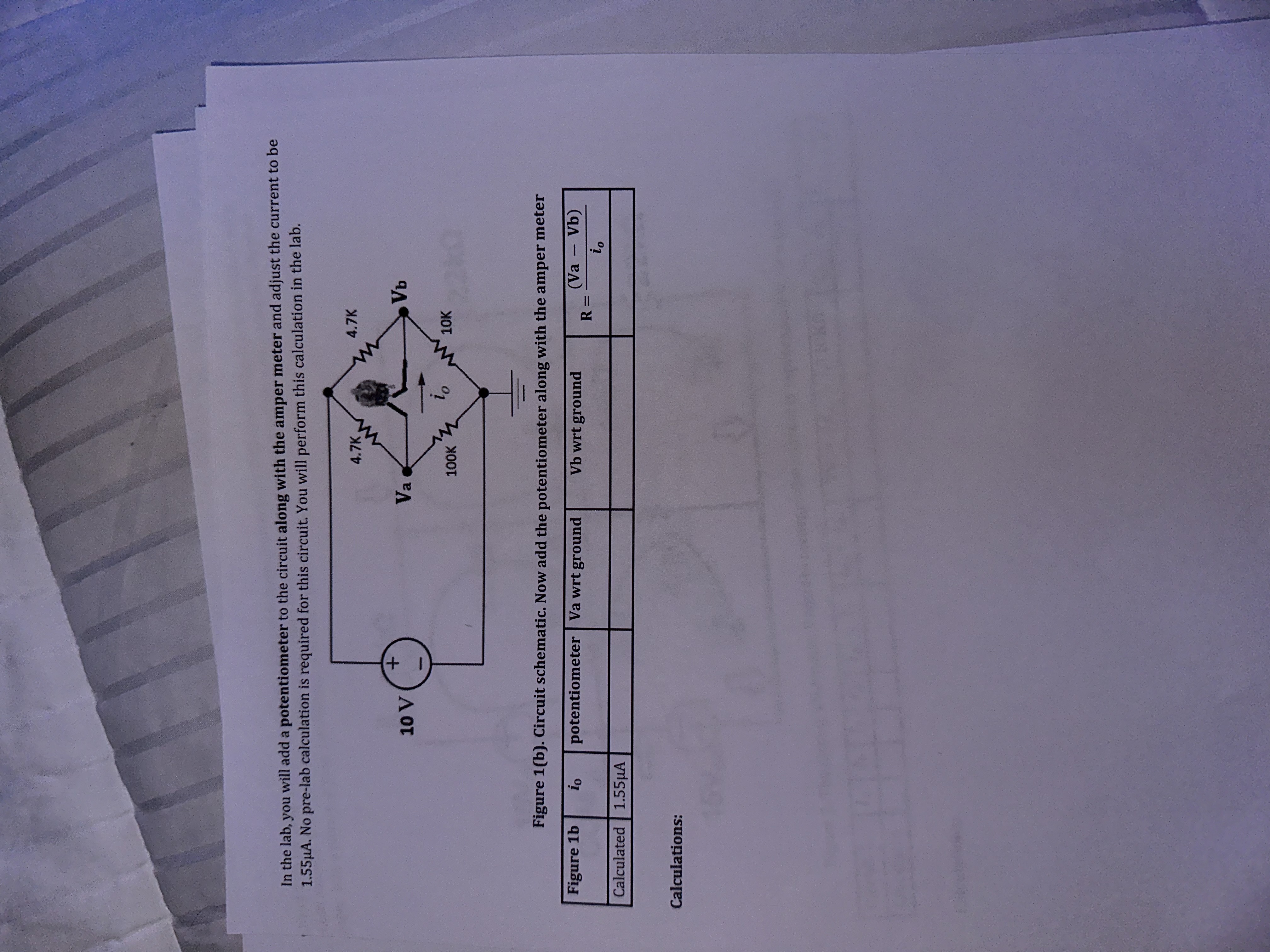 Solved In the lab, you will add a potentiometer to the | Chegg.com