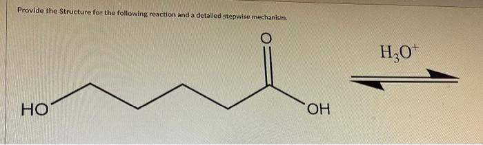 Solved Provide the Structure for the following reaction and | Chegg.com