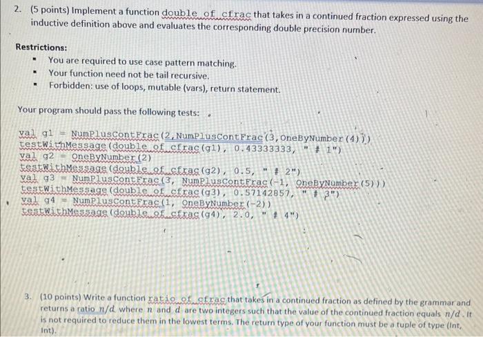 Solved Provided functions for testing your implementation: | Chegg.com
