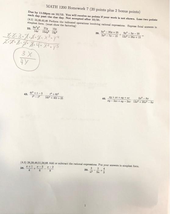 Homework bonus points image