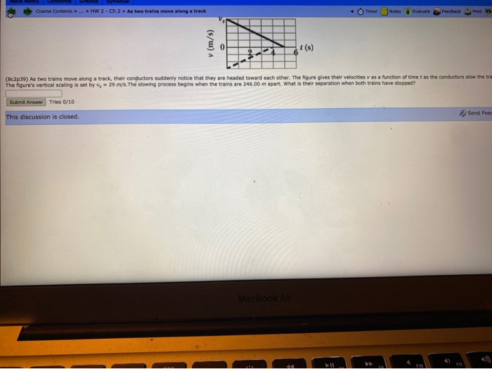 Solved Course Contents ... HW 2 - Ch.2 As Two Trains Move | Chegg.com