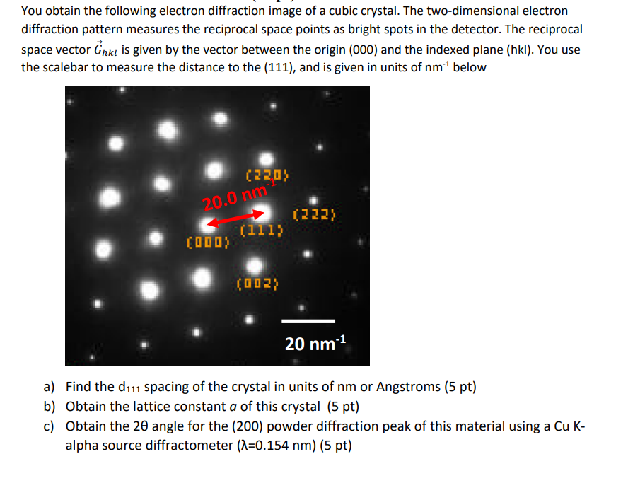 Solved Please assist:You obtain the following electron | Chegg.com