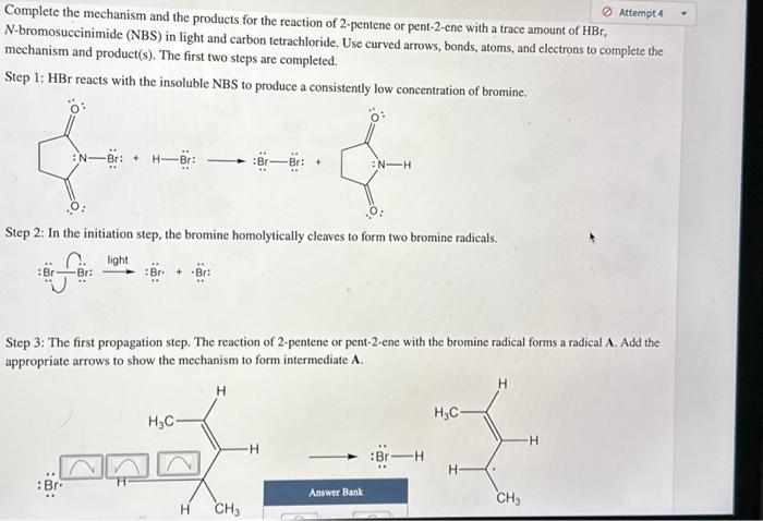 Solved Step 6: Termination step. Draw the structure of the | Chegg.com