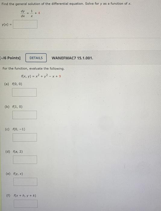 Solved Find the general solution of the differential | Chegg.com