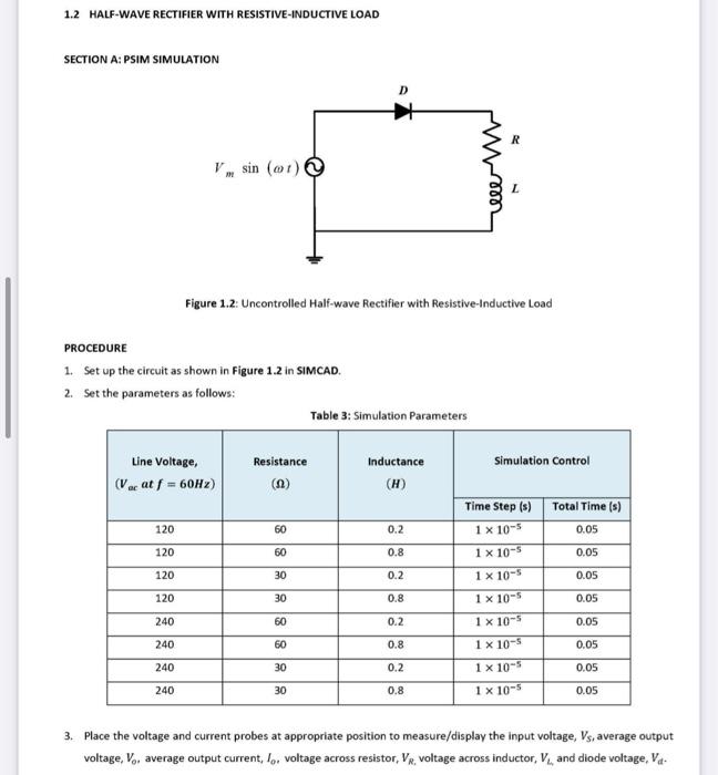 Solved TITLE HALF WAVE RECTIFIERS OBJECTIVE • To understand