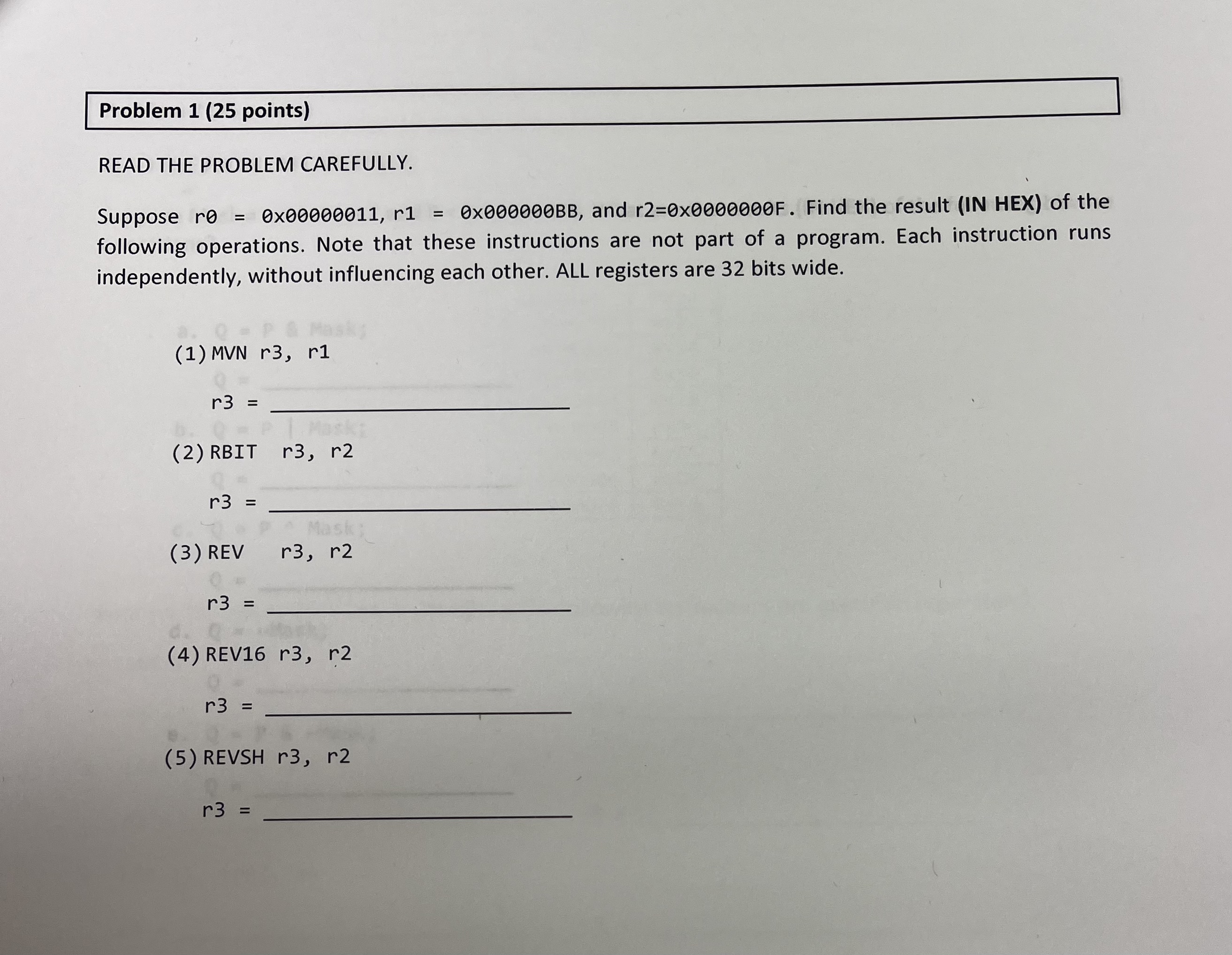 Solved Problem 1 (25 ﻿points)READ THE PROBLEM | Chegg.com