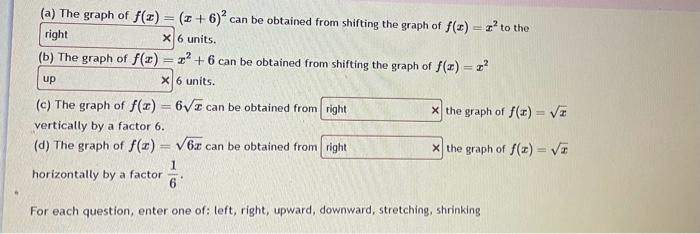 graph f x )= x 2 6x 5