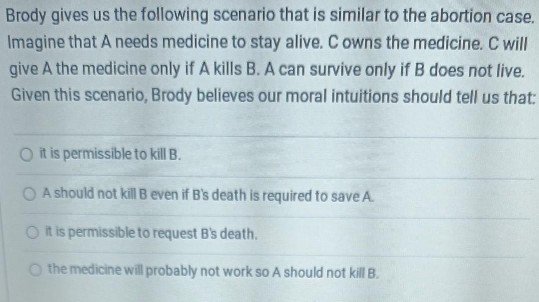 Solved Brody gives us the following scenario that is similar | Chegg.com