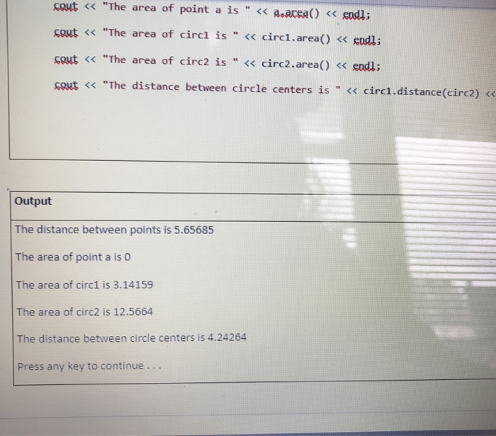 Solved 2-)Create a base class named Point consisting of x | Chegg.com