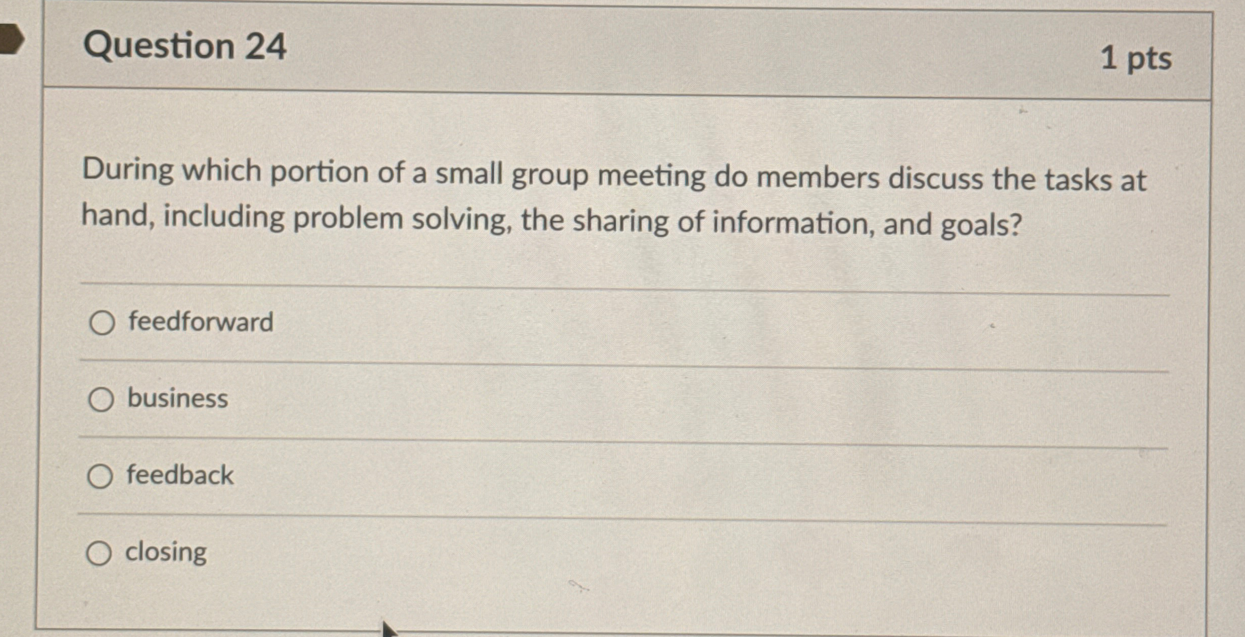 Solved Question 241 ﻿ptsDuring which portion of a small | Chegg.com
