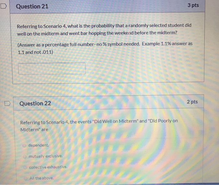 Solved Scenario 4 Use Scenario 4 To Answer The Following | Chegg.com